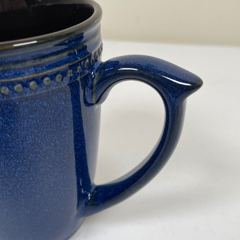 Cuisinart Jenna Blue Stoneware Set of 2 Coffee Mugs Speckled Farmhouse Rustic - Picture 3 of 6